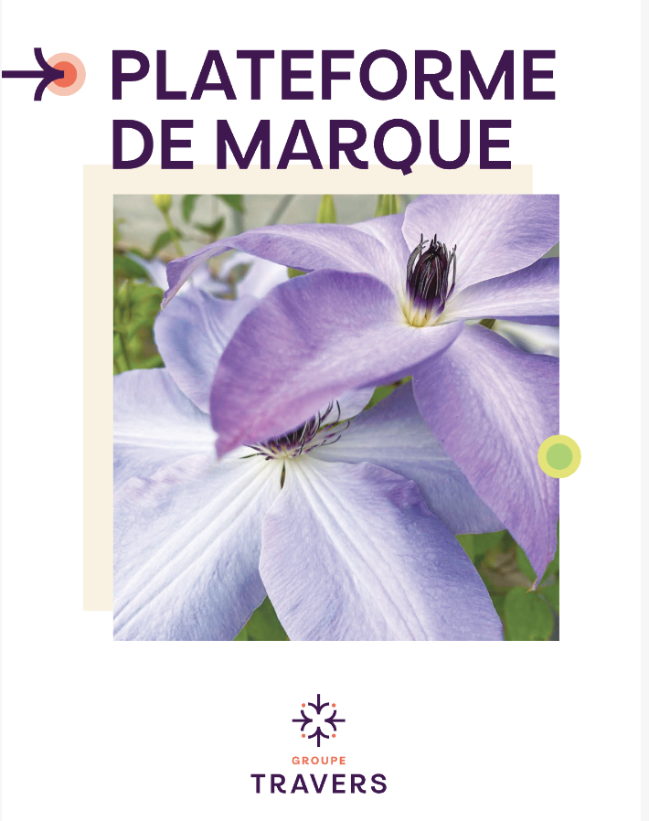 plateforme de marque TRAVERS