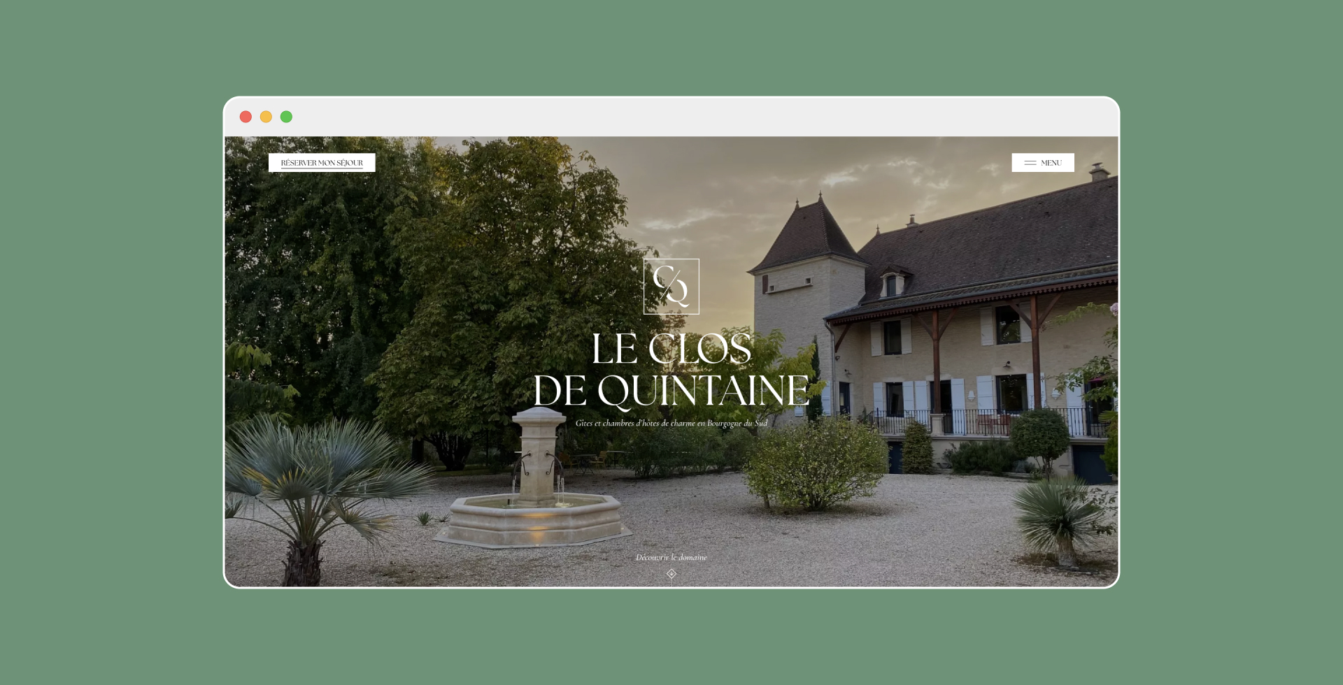 Clos De Quintaine home page